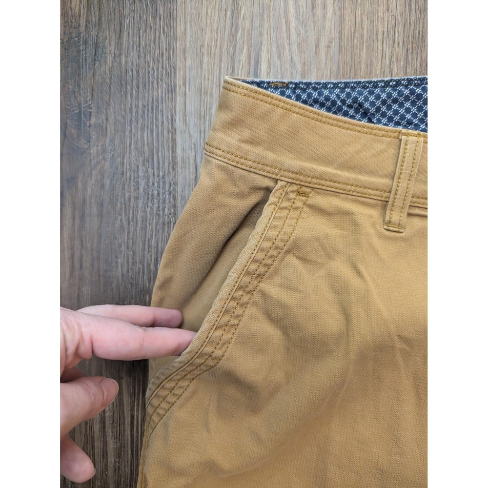 PrAna Pants Mens 38 Beige Straight Fit Chino Organic Cotton Stretch Casual - Picture 4 of 14